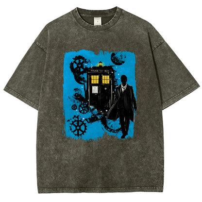 The Explorer And The Time Machine Vintage Distressed T-shirt