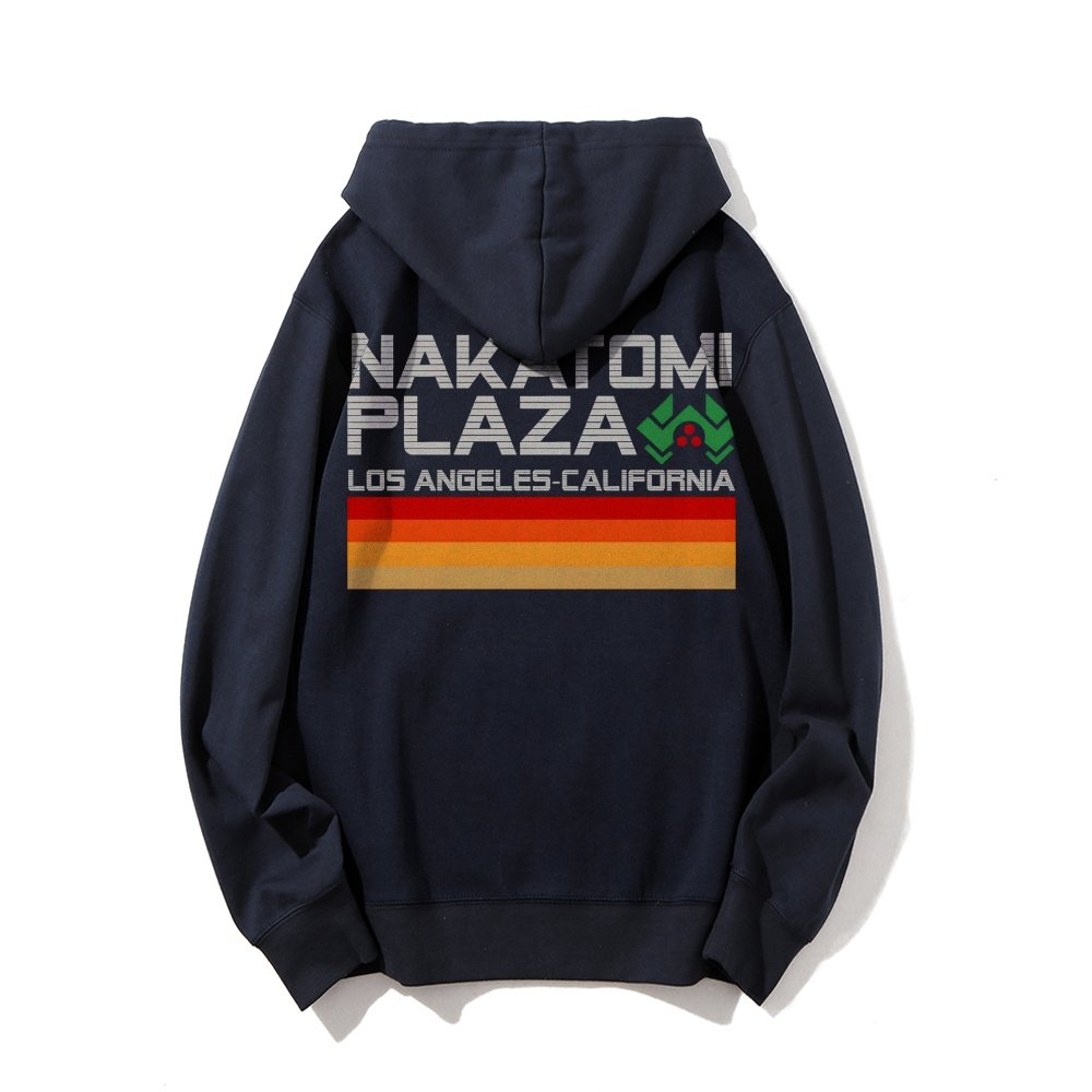 Retro Plaza Printed Back Unisex Cotton Hoodie