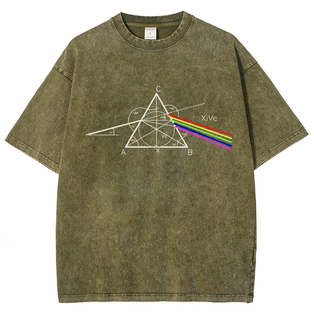 Optical Deconstruction Vintage Distressed T-shirt