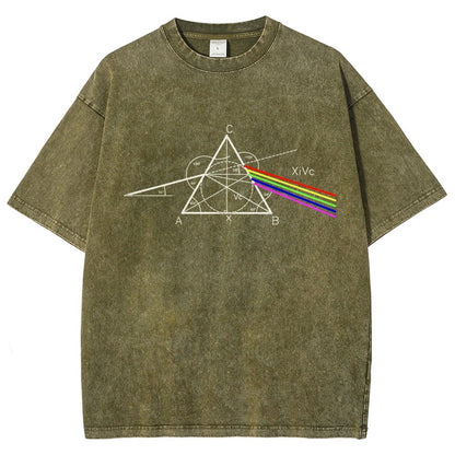 Optical Deconstruction Vintage Distressed T-shirt