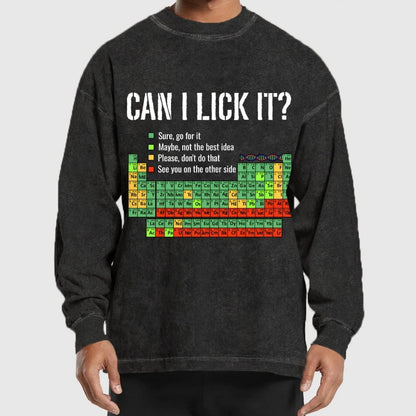 Can I Lick It Washed Long Sleeve Tee