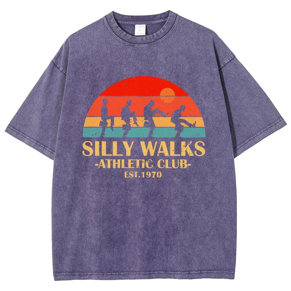 Silly Walks - Athletic Club Vintage Distressed T-shirt