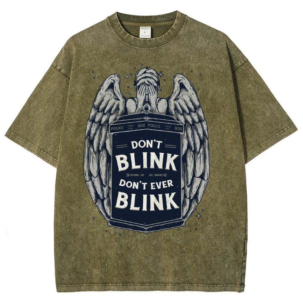 Don't Blink Vintage Distressed T-shirt