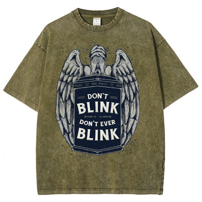 Don't Blink Vintage Distressed T-shirt
