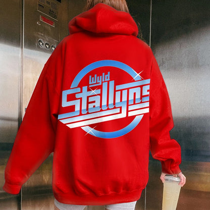 Wyld Stroke Printed Back Unisex Cotton Hoodie