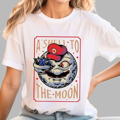 Moon Shell Movie Game Geek T-Shirt