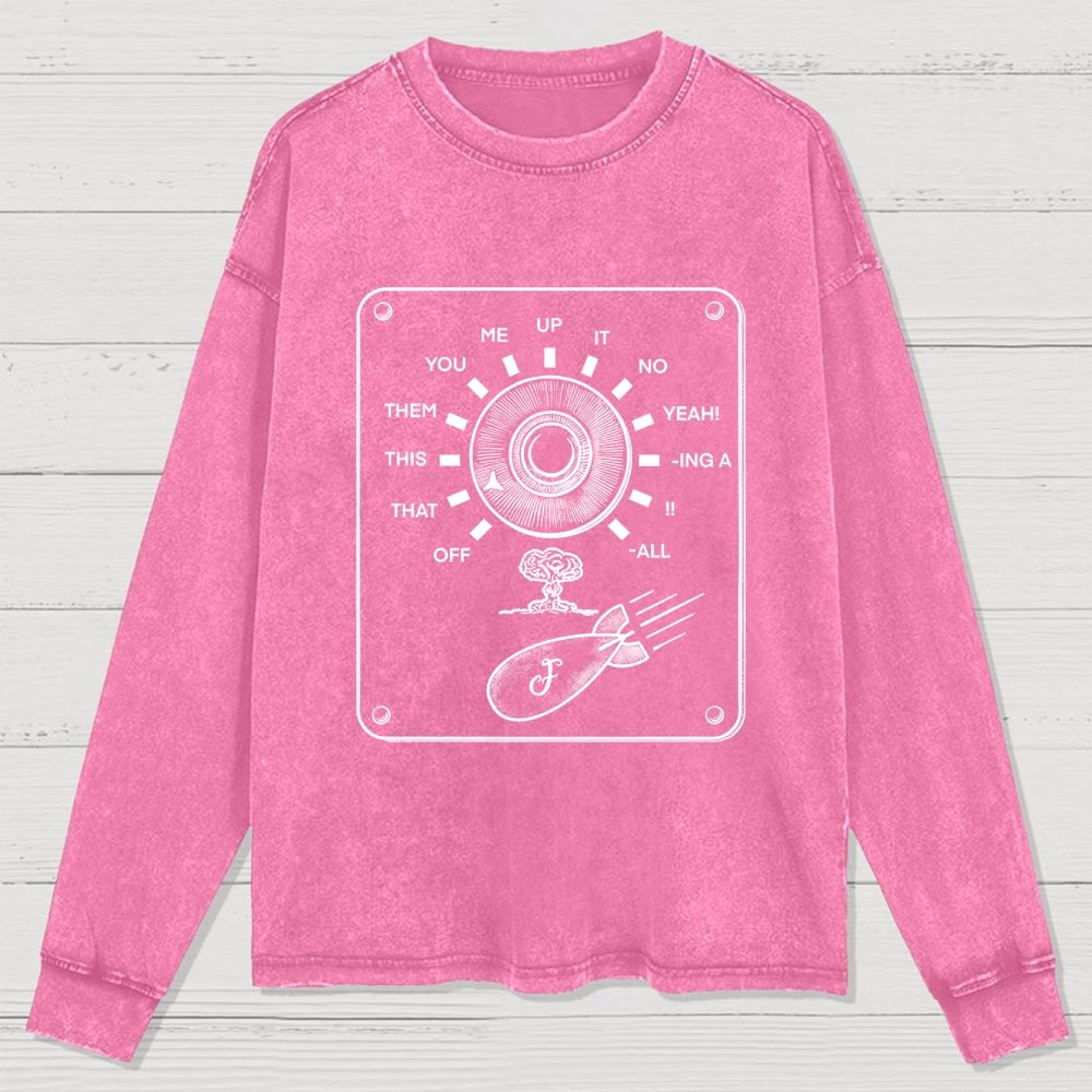 F-bomb Selector Remix Washed Long Sleeve Tee