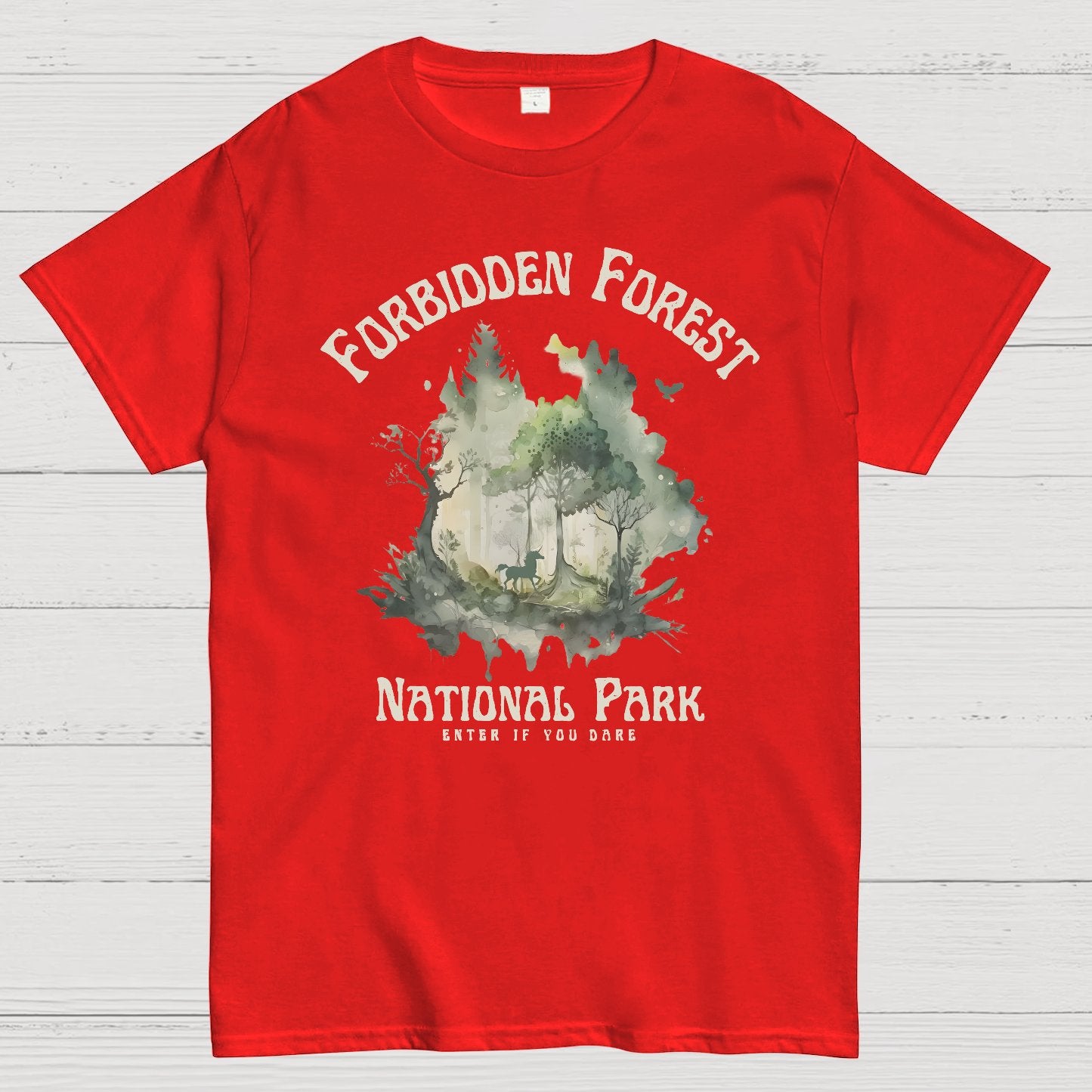 Forbidden Forest National Park Geek T-Shirt
