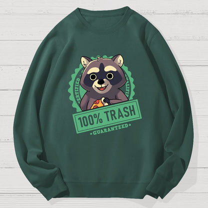 100% Cute Trash Panda Raccoon Seal Geek Cotton Sweatshirt