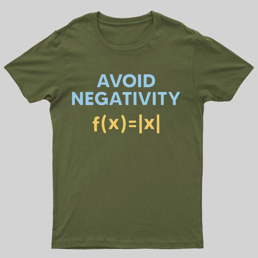 Avoid Negativity Geeky T-Shirt