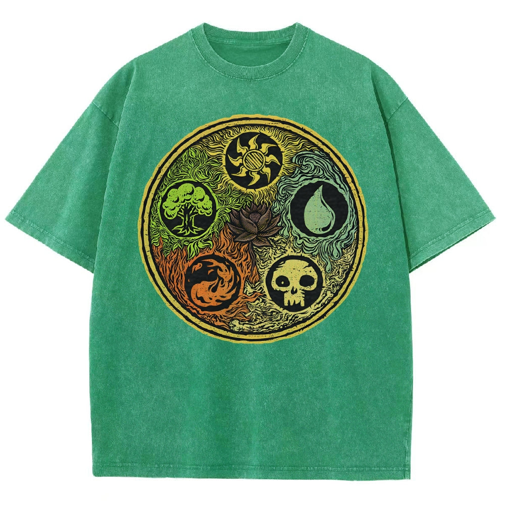 Black Lotus Vintage Distressed T-shirt