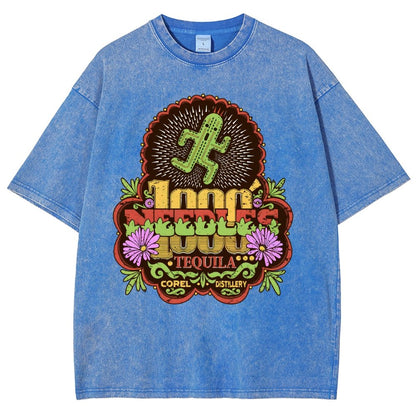 Funny 1000 Needles Tequila Vintage Distressed T-shirt