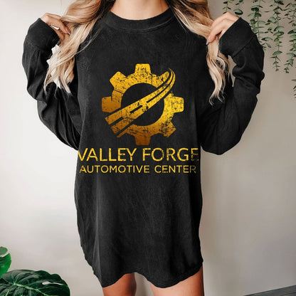 Funny Valley Forge Automotive Washed Long Sleeve Tee