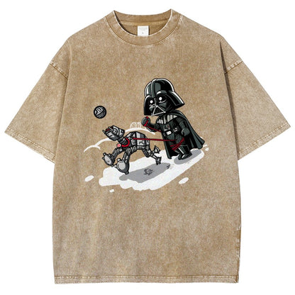Even villains need to walk their pets Vintage Distressed T-shirt