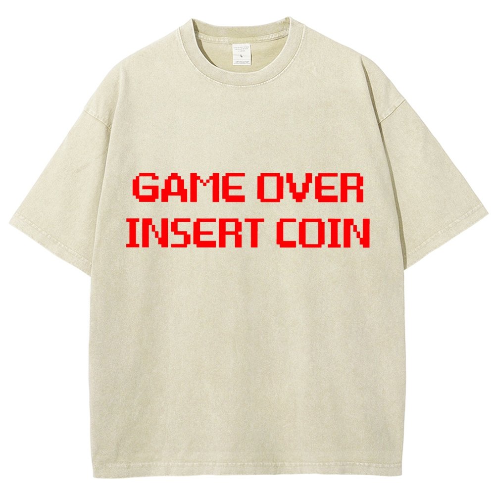 Game Over Vintage Distressed T-shirt