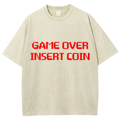 Game Over Vintage Distressed T-shirt