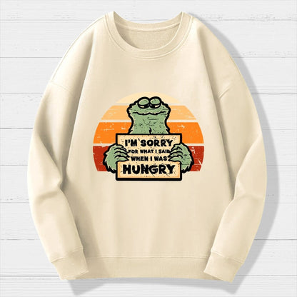 Hangry Monster Geek Cotton Sweatshirt