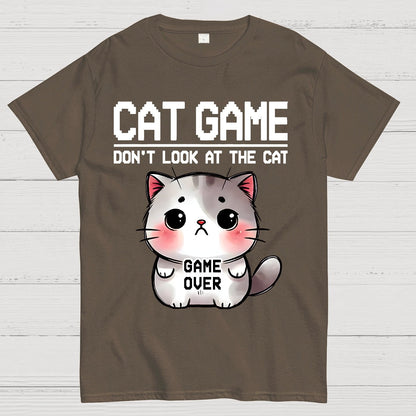 Funny Cat Game-Game Over Geek T-Shirt