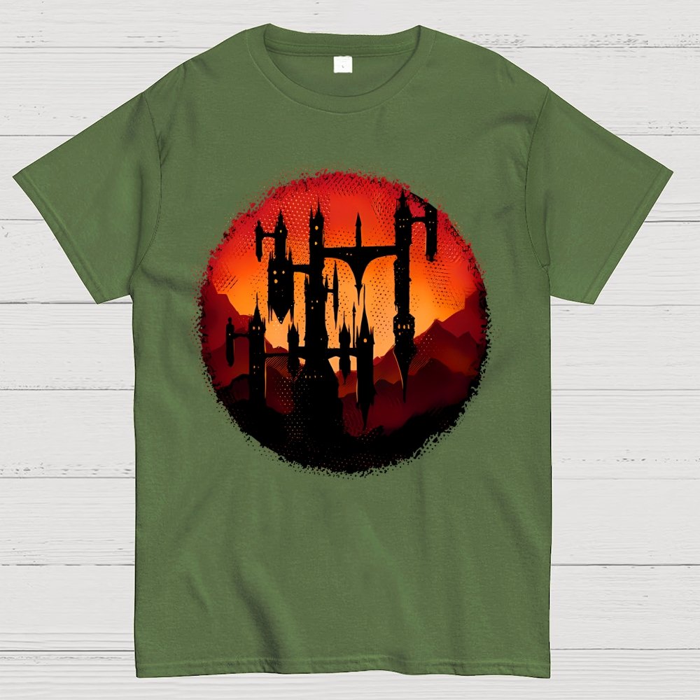 Castle Sunset Geek T-Shirt