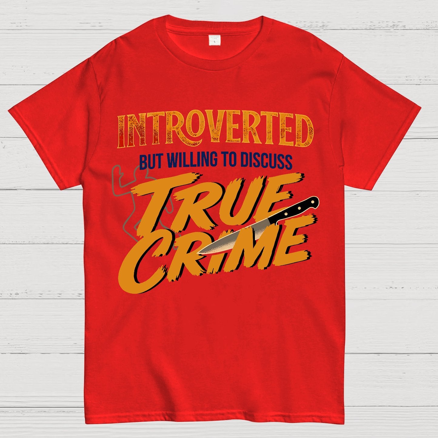 Willing To Discuss True Crime Geek T-Shirt