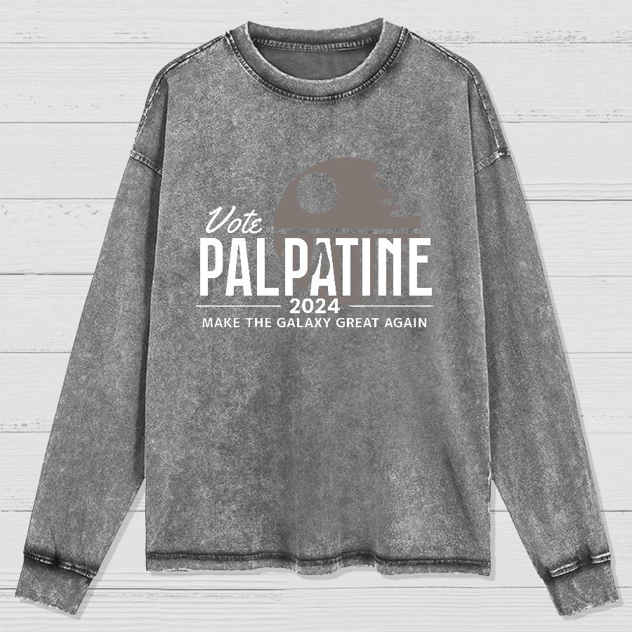 Make The Cosmos Great Again Washed Long Sleeve Tee