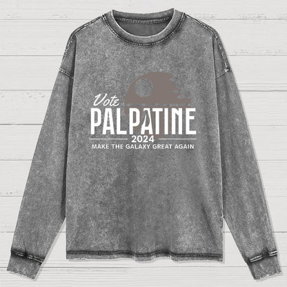 Make The Cosmos Great Again Washed Long Sleeve Tee