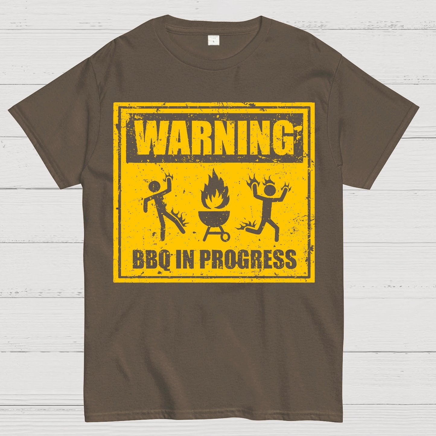 Warning BBQ In Progress Geek T-Shirt
