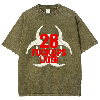 28 Fuckups Later Vintage Distressed T-shirt 2508000875