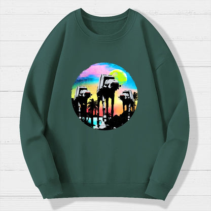 Retro Walker Adventure Geek Cotton Sweatshirt