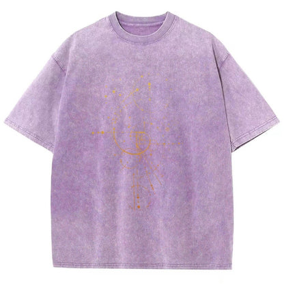 Fibonacci Vintage Distressed T-shirt