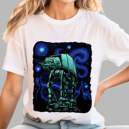 Armored Tank Starry Night Geek T-Shirt