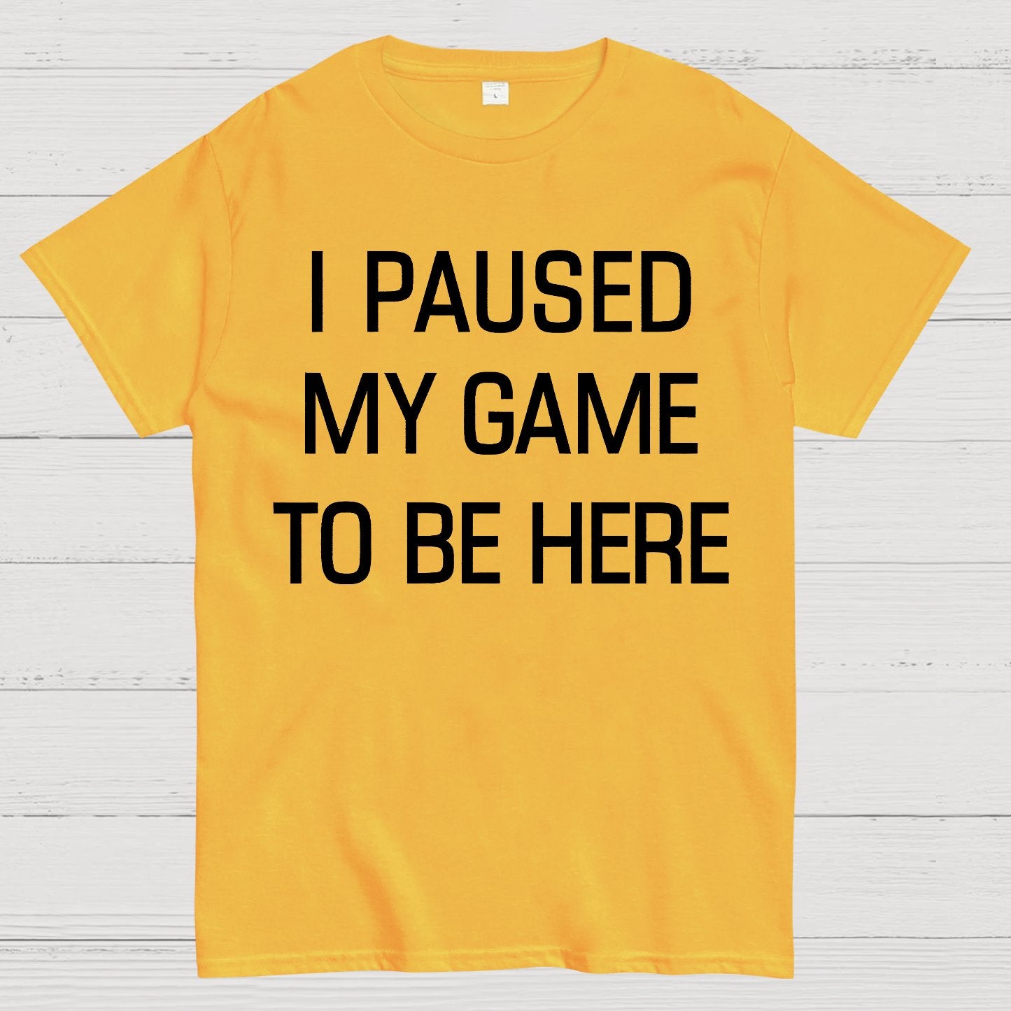 I Paused My Game To Be Here Geek T-Shirt