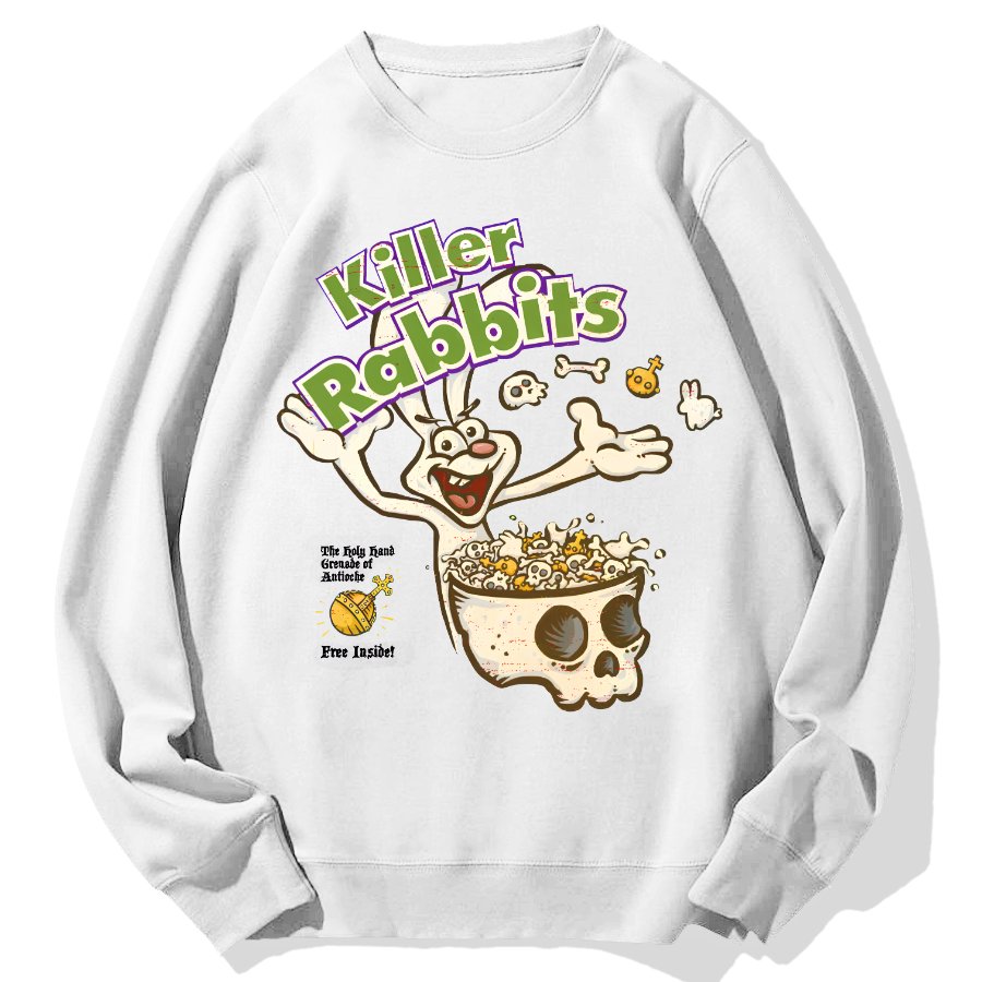 Killer Rabbit Cereal Geek Cotton Sweatshirt