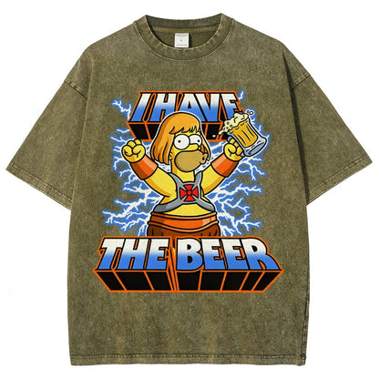 He-Beer Vintage Distressed T-shirt