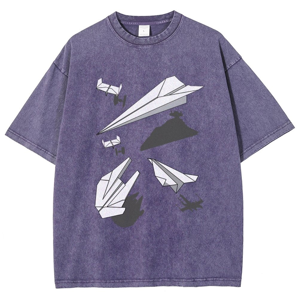 Paper Wars Vintage Distressed T-shirt 2601000782