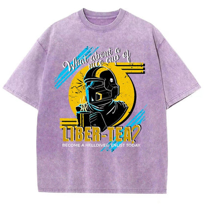 What About A Cup Of Liber-Tea Vintage Distressed T-shirt