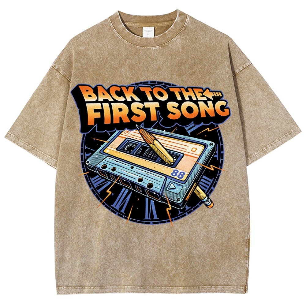 Back to the First Song Vintage Distressed T-shirt