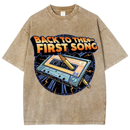 Back to the First Song Vintage Distressed T-shirt