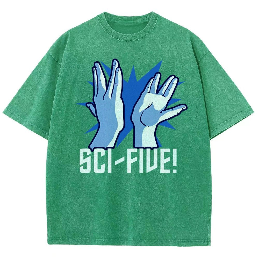 Sci-Five Vintage Distressed T-shirt