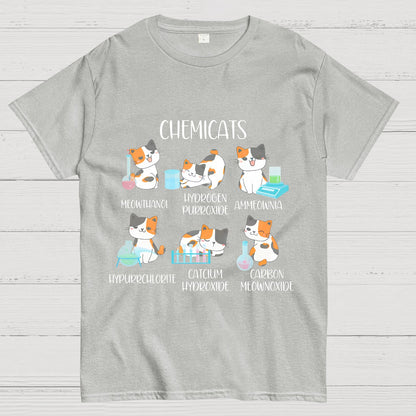 Chemistry Cats Science Geeky T-Shirt