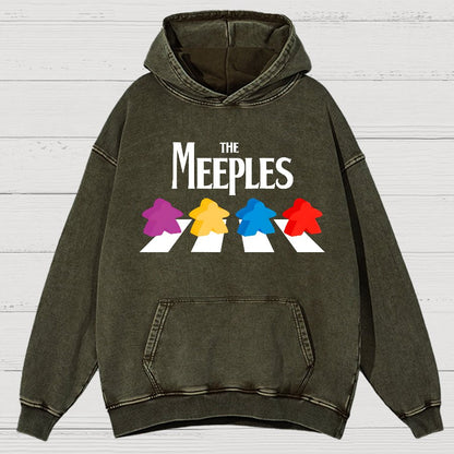 Board Gamer The Meeples, Fun Vintage Distressed Hoodie