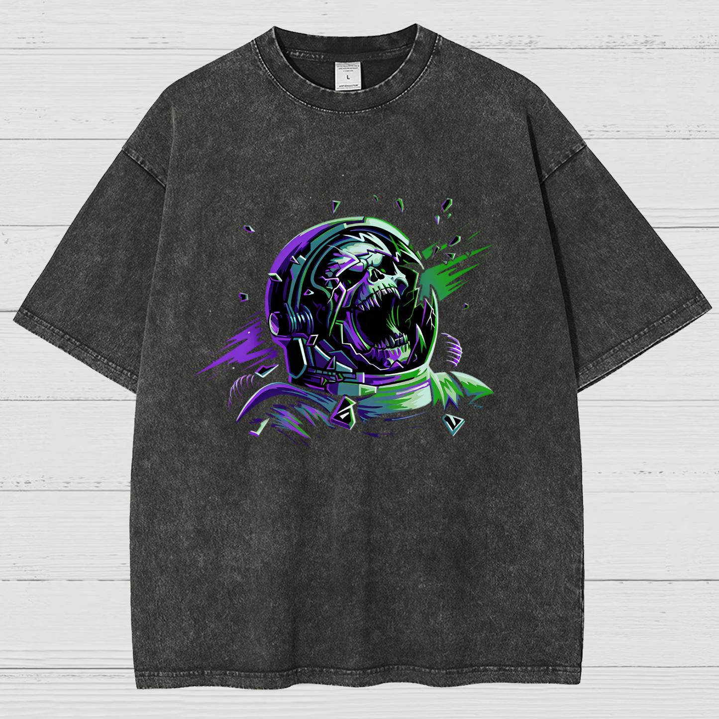 Space Scream Vintage Distressed T-shirt