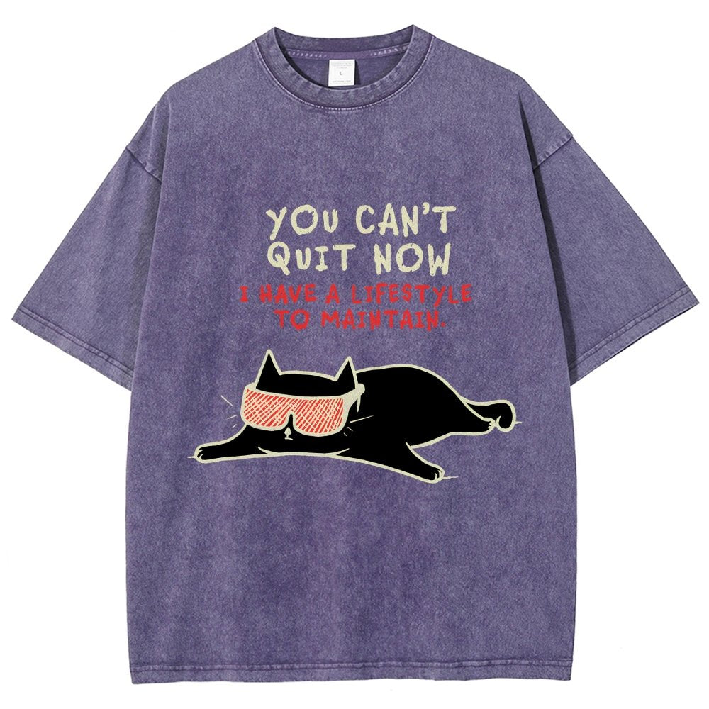You Can't Quit Now Vintage Distressed T-shirt