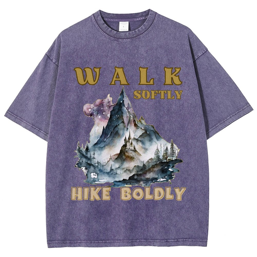 Walk Softly, Hike Boldly. More You Hike Vintage Distressed T-shirt