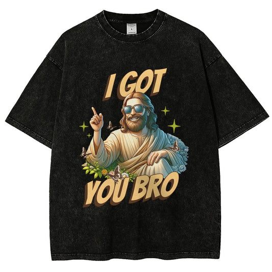 I Got You Bro , Funny Vintage Distressed T-shirt