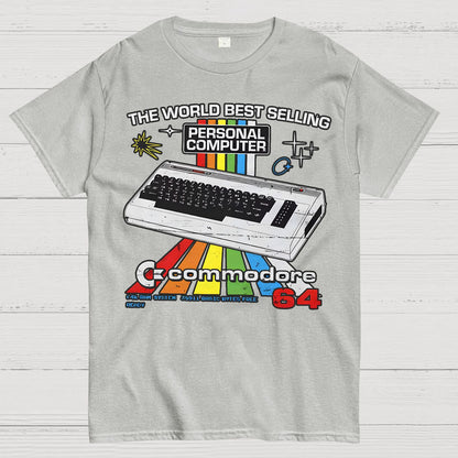 Retro Games Commodore 64 Personal Computer Geek T-Shirt
