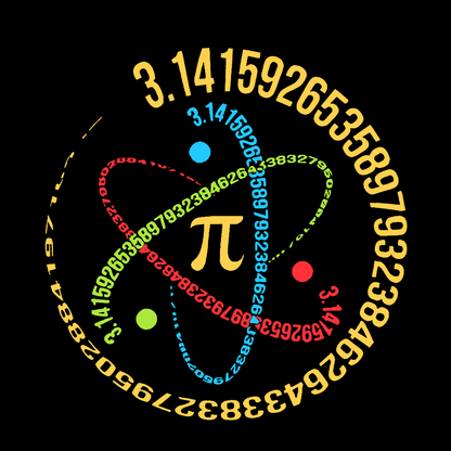 Atom Pi Math Science Geek T-Shirt