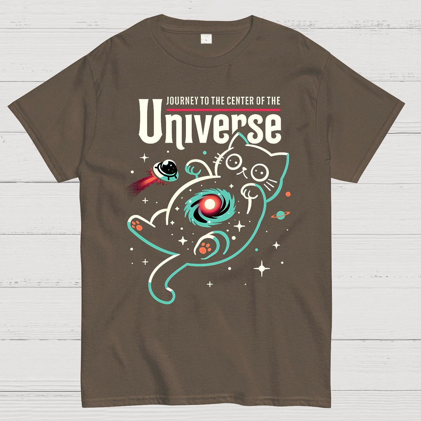 Journey to the Center of the Universe Geek T-Shirt
