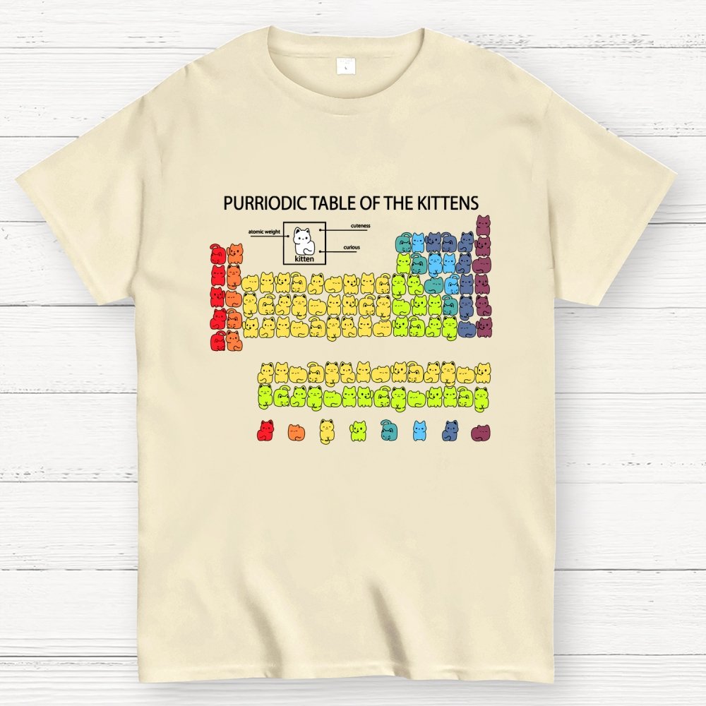 Purriodic Table of the Kittens Geek T-Shirt