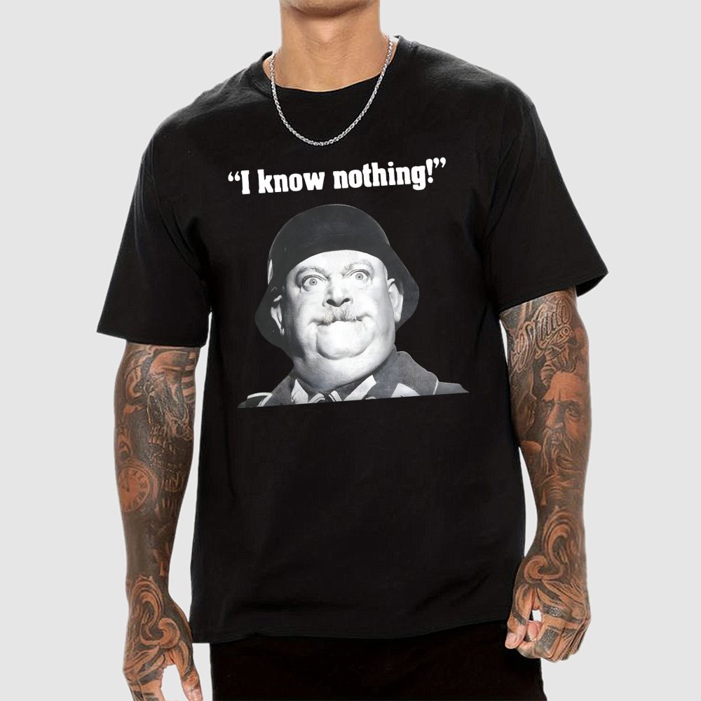 I Know Nothing Art Print Geek T-Shirt